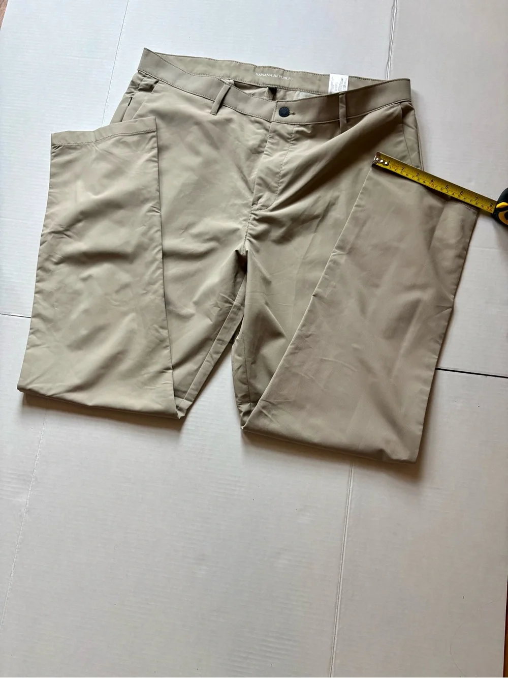 Banana Republic Slim Chino Pants in Light Beige